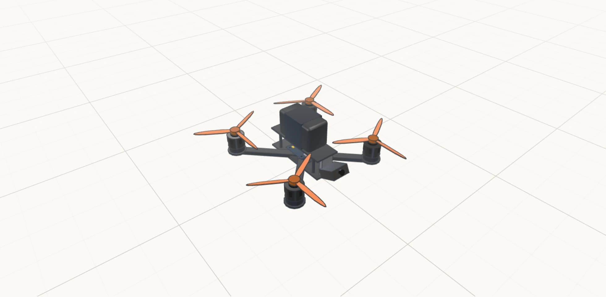 Serbest uçuş 5″ tasarımının uygulamadaki 3B modelinden alınan önizleme