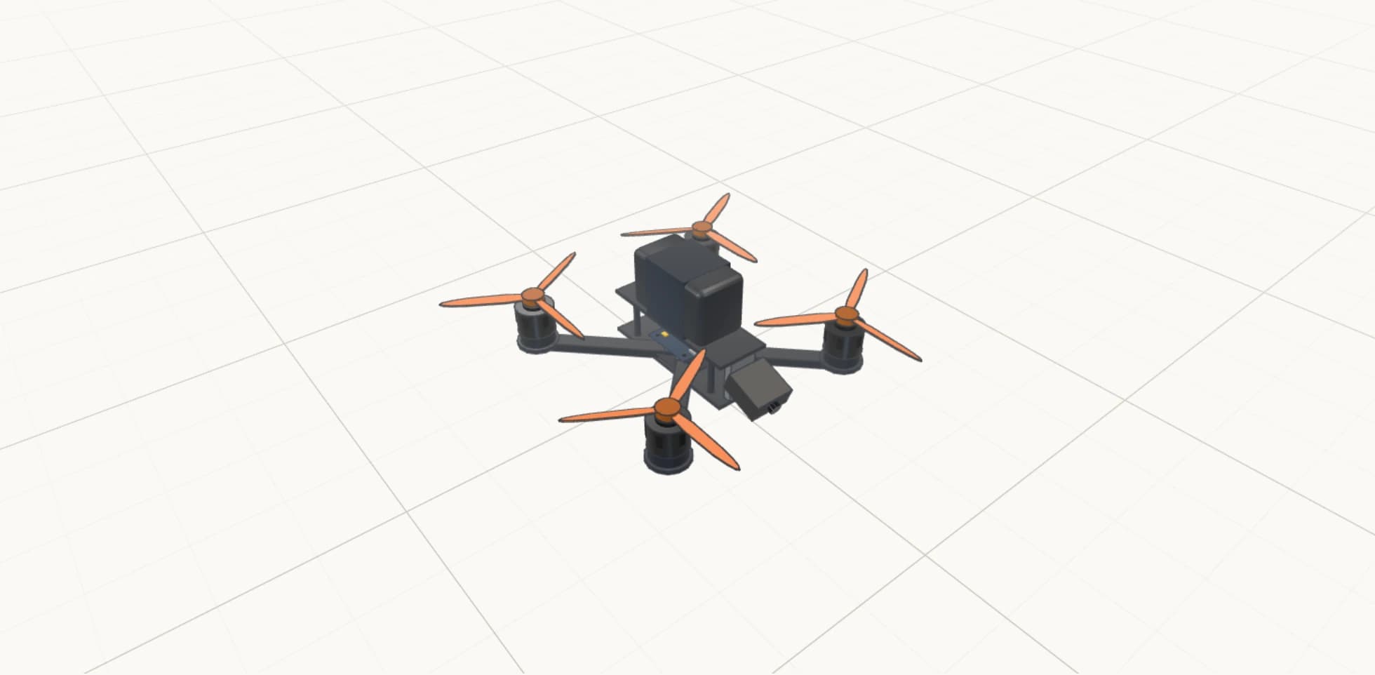 Serbest uçuş 5″ tasarımının uygulamadaki 3B modelinden alınan önizleme